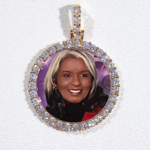 3D CIRCLE CUSTOM PICTURE PENDANT SMALL SIZE