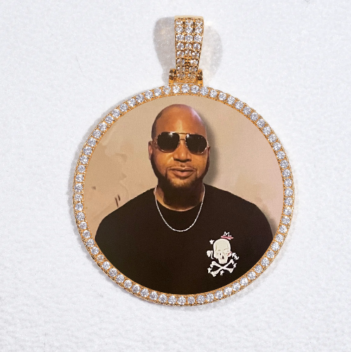 MEDIUM 3D CIRCLE CUSTOM PICTURE PENDANT