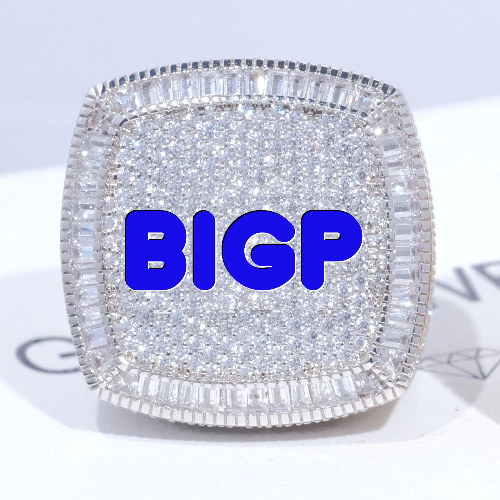 CUSTOM LETTER 3D ICED RING