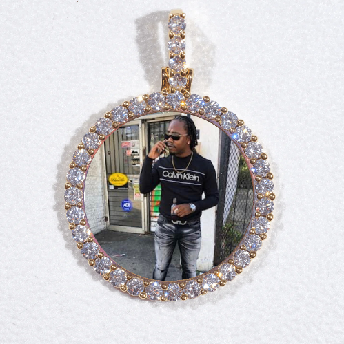 3D CIRCLE CUSTOM PICTURE PENDANT SMALL SIZE