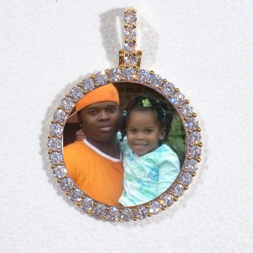 3D CIRCLE CUSTOM PICTURE PENDANT SMALL SIZE