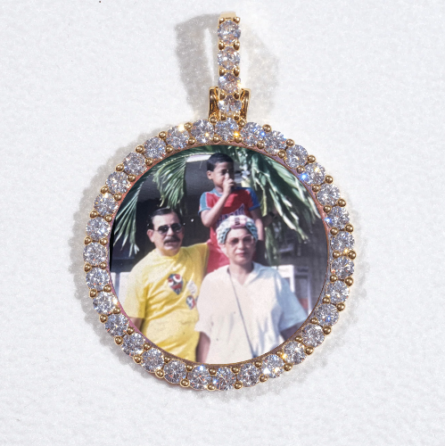 3D CIRCLE CUSTOM PICTURE PENDANT SMALL SIZE