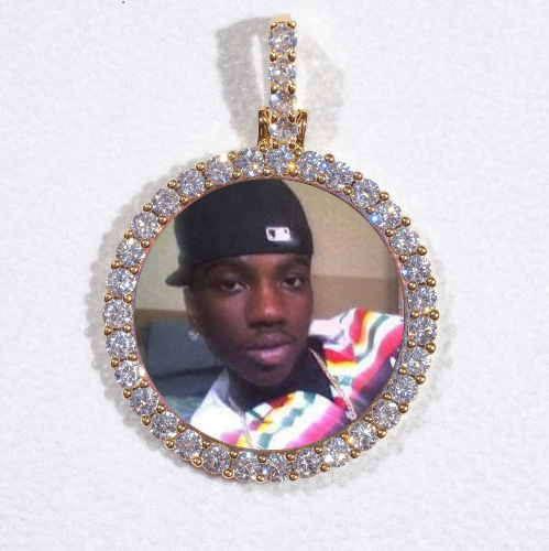 3D CIRCLE CUSTOM PICTURE PENDANT SMALL SIZE