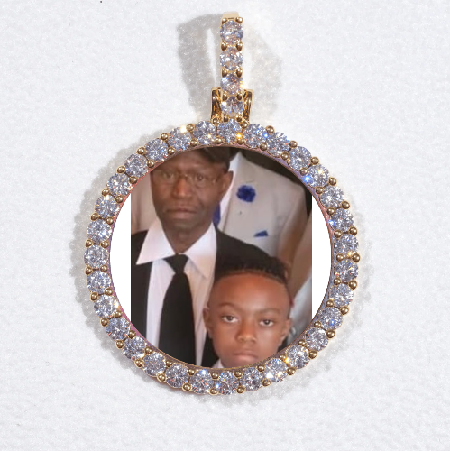 3D CIRCLE CUSTOM PICTURE PENDANT SMALL SIZE