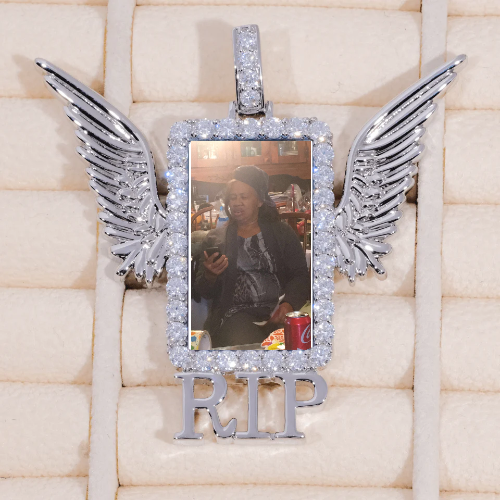 RIP WING 3D CUSTOM PICTURE PENDANT
