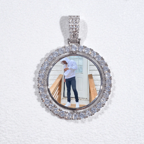 3D Spinning 2-Faced Custom Picture Pendant