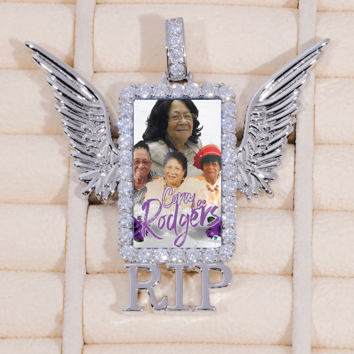 RIP WING 3D CUSTOM PICTURE PENDANT