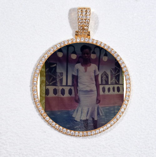 MEDIUM 3D CIRCLE CUSTOM PICTURE PENDANT
