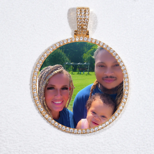 MEDIUM 3D CIRCLE CUSTOM PICTURE PENDANT