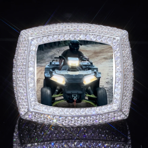 3D CUSTOM PICTURE ICED RING