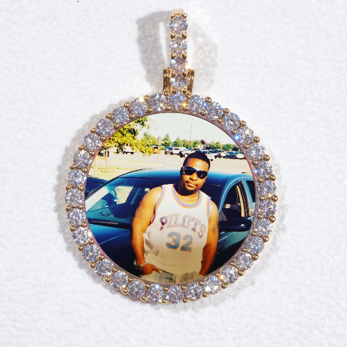 3D CIRCLE CUSTOM PICTURE PENDANT SMALL SIZE