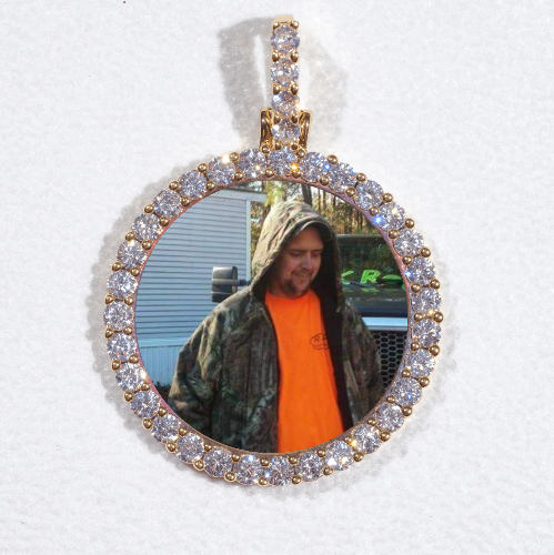 3D CIRCLE CUSTOM PICTURE PENDANT SMALL SIZE