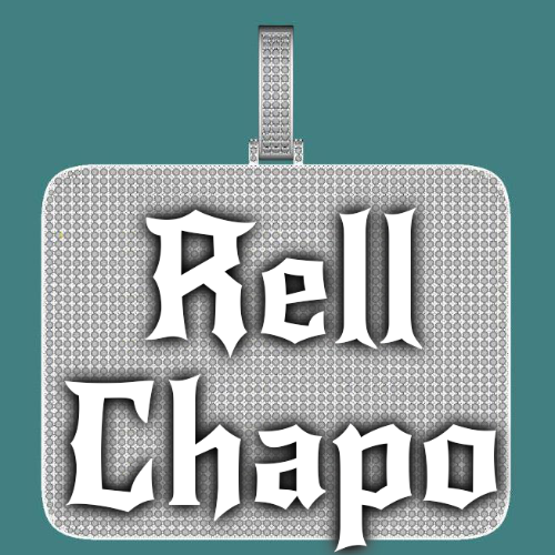 CUSTOM LETTER NECKLACE 3D BIG SQUARE