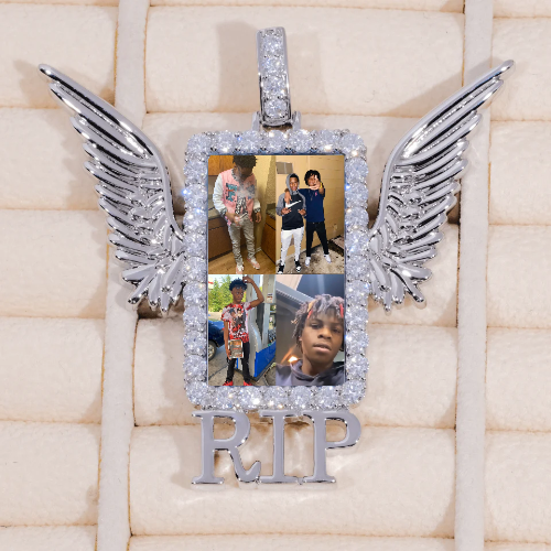 RIP WING 3D CUSTOM PICTURE PENDANT