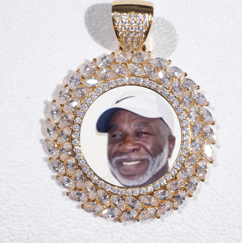Large 3D Wheat Ear Custom Picture Pendant