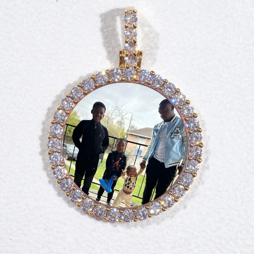3D CIRCLE CUSTOM PICTURE PENDANT SMALL SIZE