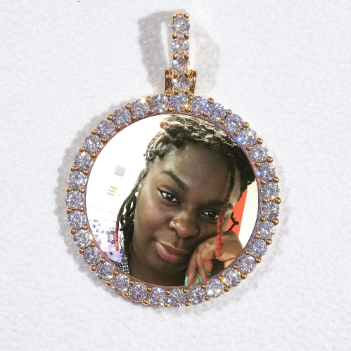 3D CIRCLE CUSTOM PICTURE PENDANT SMALL SIZE