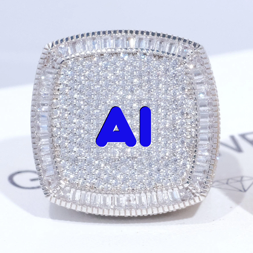 CUSTOM LETTER 3D ICED RING