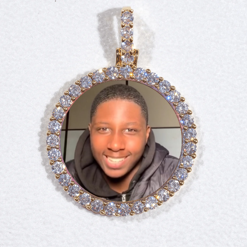 3D CIRCLE CUSTOM PICTURE PENDANT SMALL SIZE