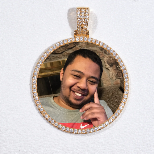 MEDIUM 3D CIRCLE CUSTOM PICTURE PENDANT