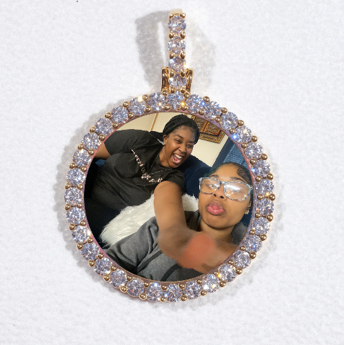 3D CIRCLE CUSTOM PICTURE PENDANT SMALL SIZE
