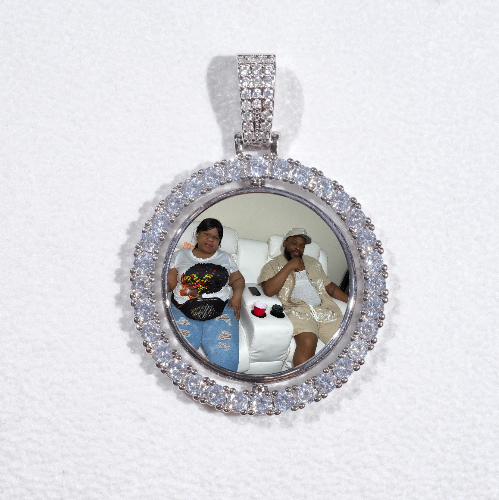 3D Spinning 2-Faced Custom Picture Pendant