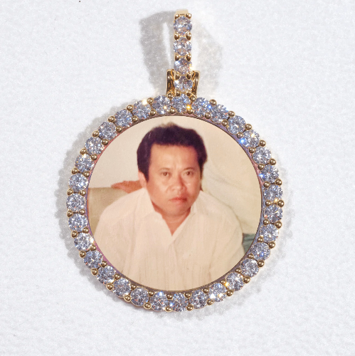 3D CIRCLE CUSTOM PICTURE PENDANT SMALL SIZE