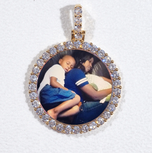 3D CIRCLE CUSTOM PICTURE PENDANT SMALL SIZE