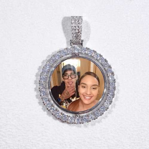 3D Spinning 2-Faced Custom Picture Pendant