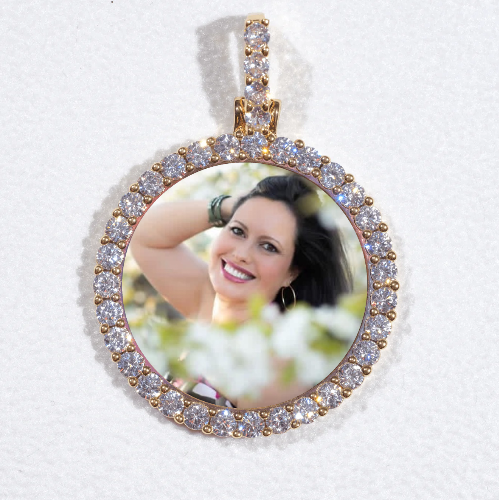 3D CIRCLE CUSTOM PICTURE PENDANT SMALL SIZE