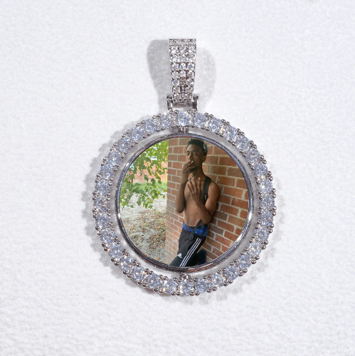 3D Spinning 2-Faced Custom Picture Pendant