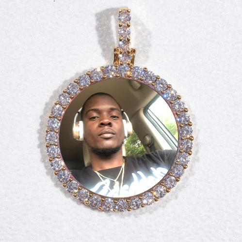 3D CIRCLE CUSTOM PICTURE PENDANT SMALL SIZE