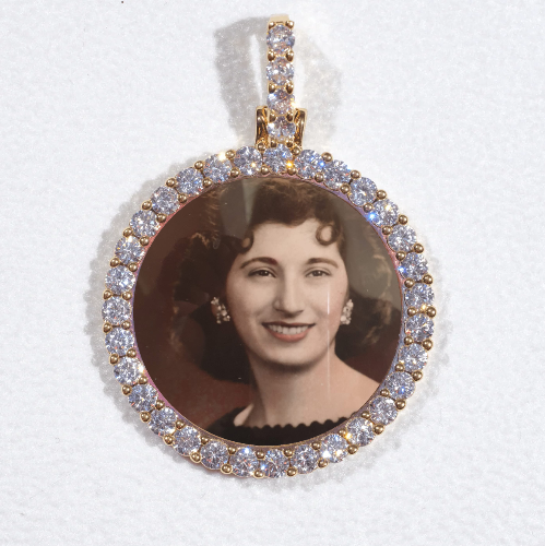 3D CIRCLE CUSTOM PICTURE PENDANT SMALL SIZE