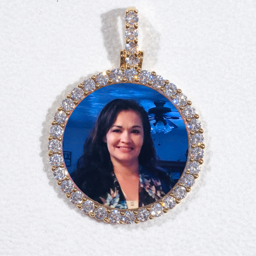 3D CIRCLE CUSTOM PICTURE PENDANT SMALL SIZE