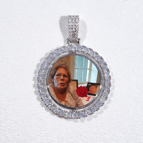 3D Spinning 2-Faced Custom Picture Pendant