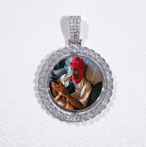 3D Spinning 2-Faced Custom Picture Pendant