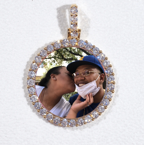 3D CIRCLE CUSTOM PICTURE PENDANT SMALL SIZE