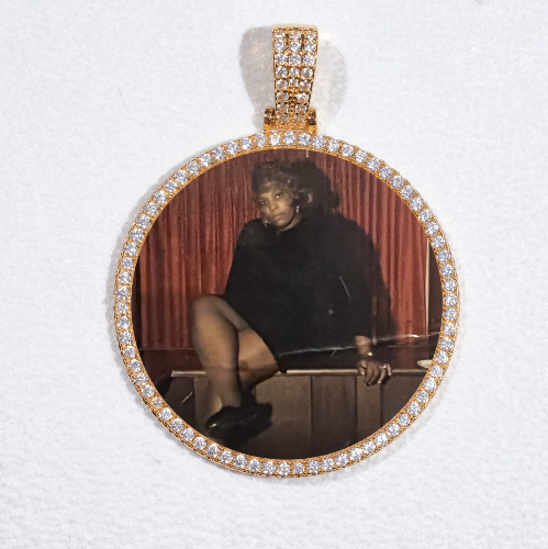 MEDIUM 3D CIRCLE CUSTOM PICTURE PENDANT