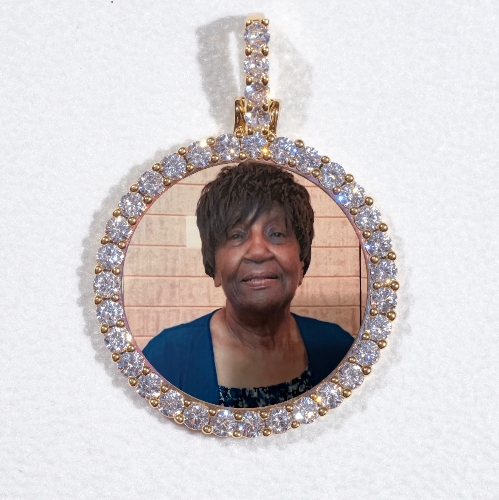 3D CIRCLE CUSTOM PICTURE PENDANT SMALL SIZE