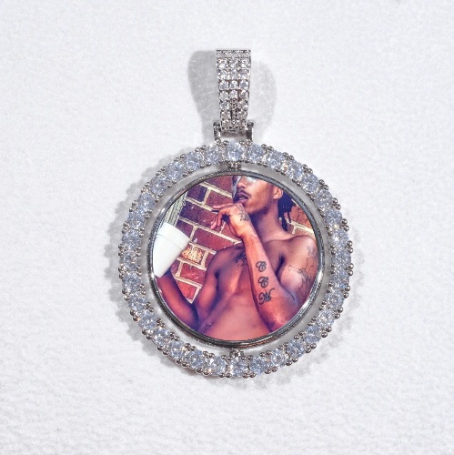 3D Spinning 2-Faced Custom Picture Pendant