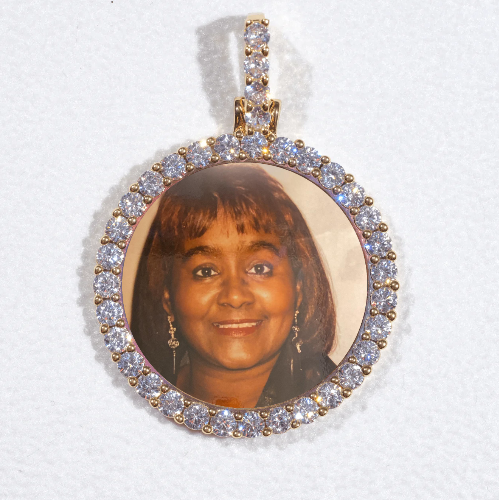 3D CIRCLE CUSTOM PICTURE PENDANT SMALL SIZE