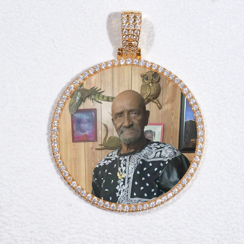 MEDIUM 3D CIRCLE CUSTOM PICTURE PENDANT