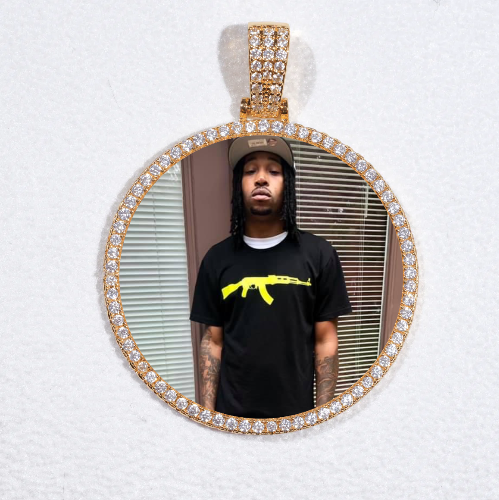 MEDIUM 3D CIRCLE CUSTOM PICTURE PENDANT