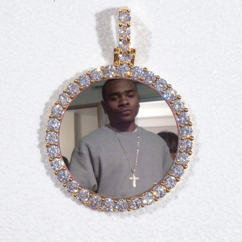 3D CIRCLE CUSTOM PICTURE PENDANT SMALL SIZE