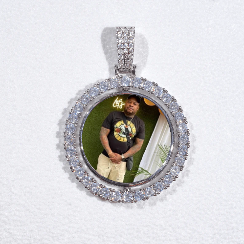3D Spinning 2-Faced Custom Picture Pendant