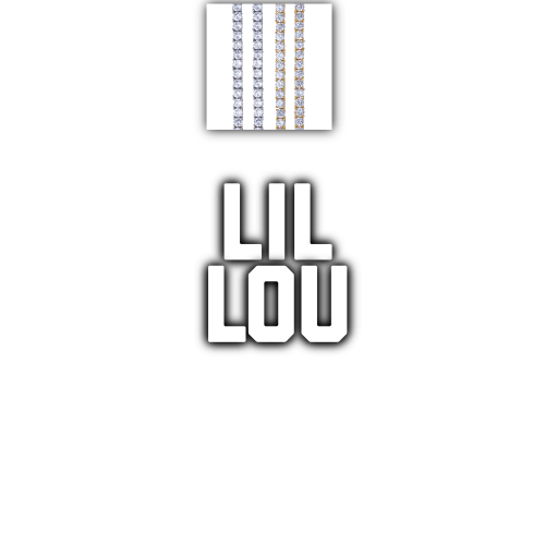 Custom Letters Baguette Two Layer Necklace
