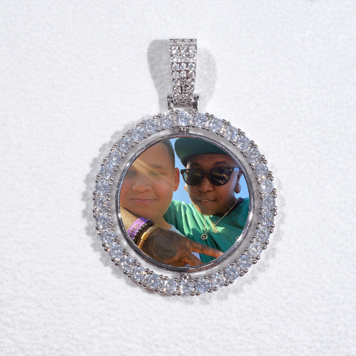 3D Spinning 2-Faced Custom Picture Pendant