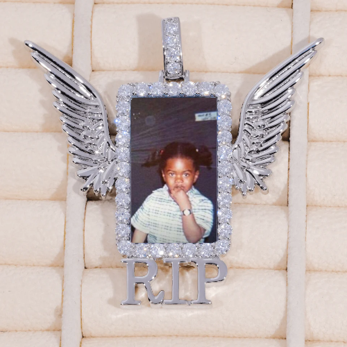 RIP WING 3D CUSTOM PICTURE PENDANT