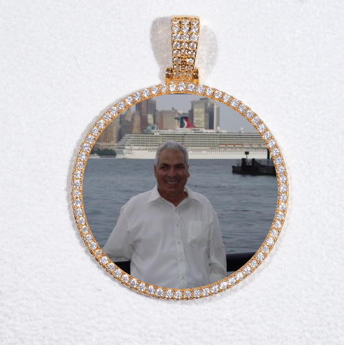 MEDIUM 3D CIRCLE CUSTOM PICTURE PENDANT