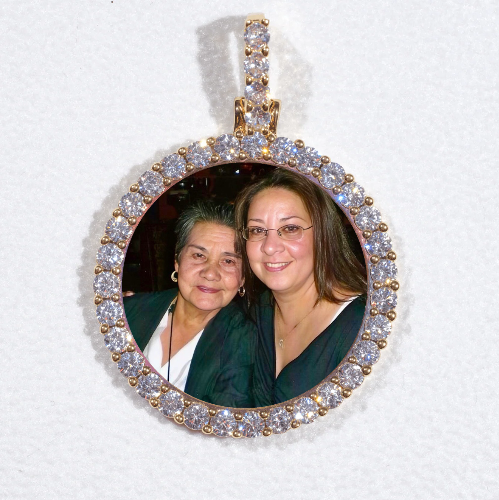 3D CIRCLE CUSTOM PICTURE PENDANT SMALL SIZE
